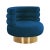 Naomi Navy Velvet Swivel Chair For Sale - Image 9 of 9