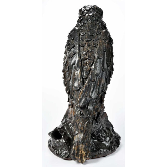 Early 21st Century Studio Art Pottery Raven For Sale - Image 5 of 10