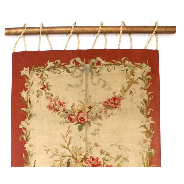 French Antique French Aubusson Textile Art For Sale - Image 3 of 5