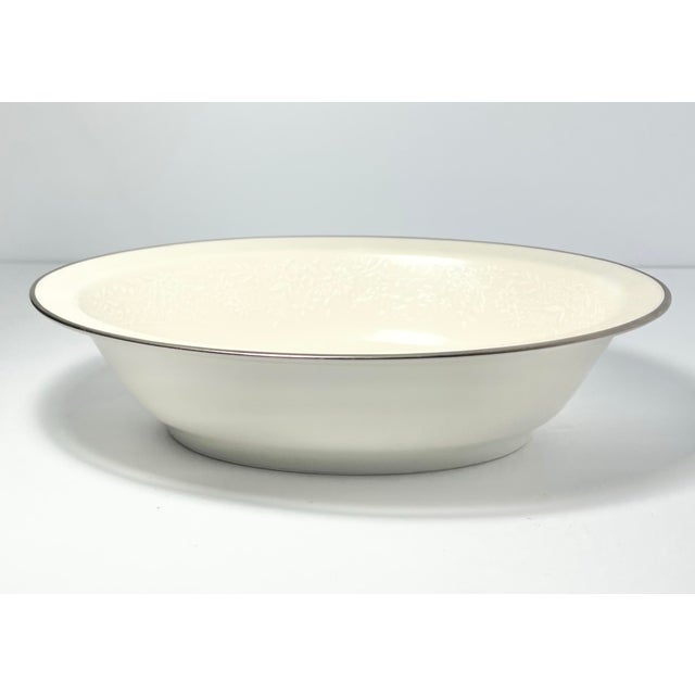 Noritake “Chandon, Platinum” Bone China Dinnerware Hostess Set - 7 pcs For Sale - Image 9 of 12