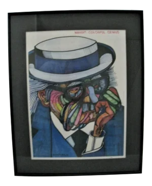 Ferdie Pacheco Framed Art Print "Frank Lloyd Wright" + Signed Certificate