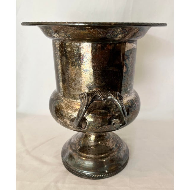 Vintage f.b. Rogers Silver Plate Champagne Ice Bucket For Sale - Image 9 of 12