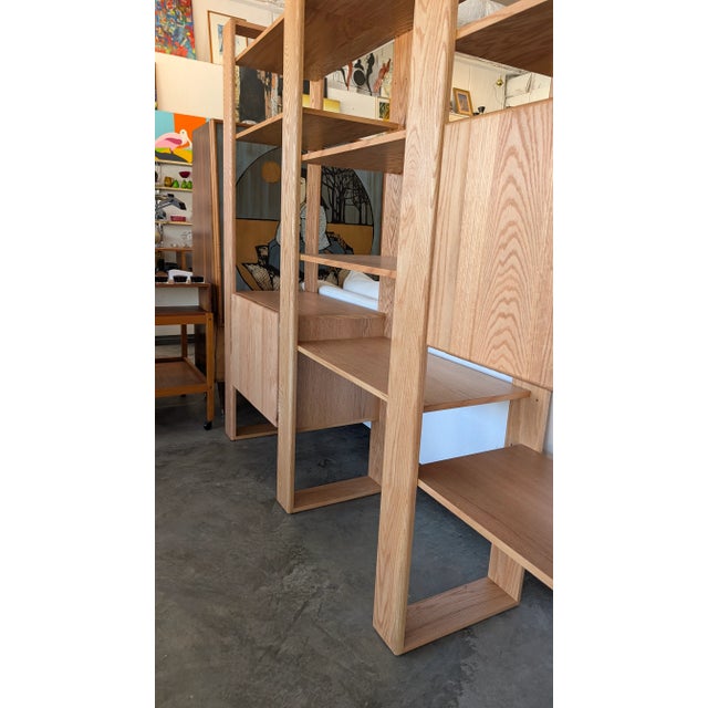 Wood California Design Group Style Freestanding Modular Wall Unit Designed Lou Hodges For Sale - Image 7 of 12