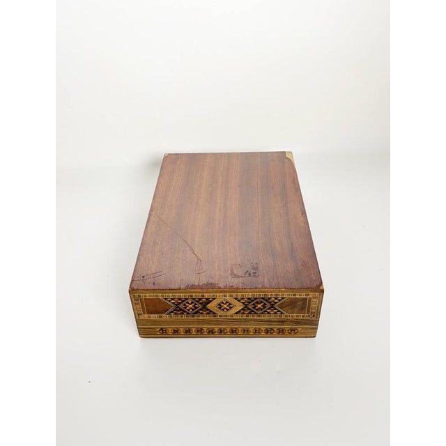 Large Wood Marquetry Box, France, 1970s For Sale - Image 14 of 15
