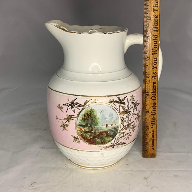 Antique Sampson Bridgwood Maritime Pitcher: Hand-Painted Porcelain, c.1880 For Sale - Image 10 of 10