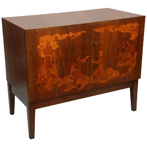 Fine Inlaid Swedish Side Cabinet