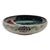 Mid 20th Century Vintage Japanese Kyo-Yaki Style Crackle Glaze Lotus Bird Bowl 7.5" For Sale - Image 5 of 10