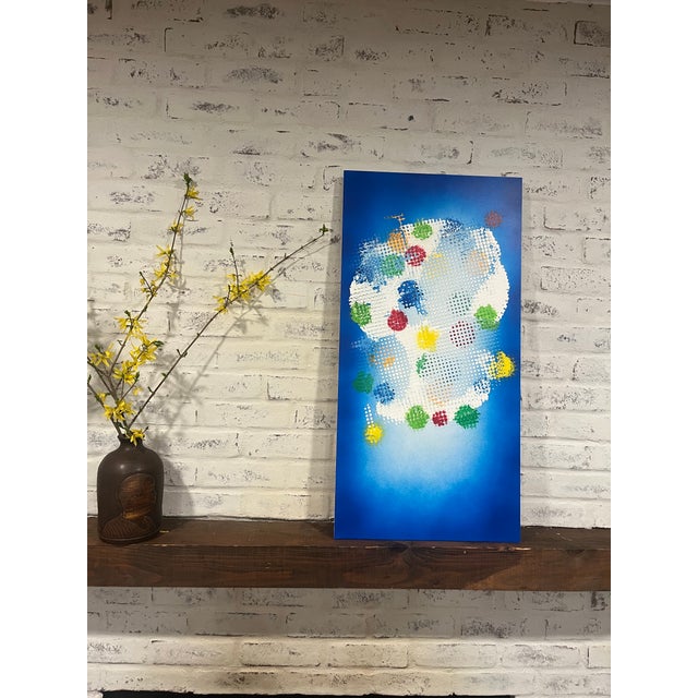 Original signed painting by Maryline Beauplet-Dornic, part of her “Cross II” series This is an original work by...