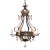 Early 20th C. French Louis XV Iron Chandelier With Gilt and Crystal Pendants For Sale