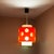 Space Age Hanging Lamp with Orange and White Lampshade, 1970s For Sale - Image 10 of 11