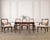 A grand late 20th century set of ten "Tuscany" hardwood dining chairs designed by Sally Sirkin Lewis for J. Robert Scott,...