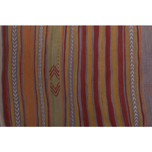 1960s 1960s Turkish Striped Kilim Runner Rug 2'2'' X 17'2'' For Sale - Image 5 of 13