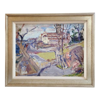 Framed Original Painting Titled ‘Mission Hill’ For Sale