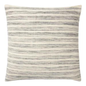 Amber Lewis x Loloi Marielle Ivory / Stone 22'' x 22'' Cover Only Pillow