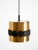 Original 1960s Space Age Pendant Lamp by Doria, Made of Copper-Anodized Aluminum and Black and White Lacquered Metal from Doria Leuchten For Sale - Image 14 of 18