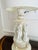 Antique Neoclassical Bisque Figural Table Lamp Classical Maiden Column Form With Pierced Illuminated Base For Sale In Dallas - Image 6 of 10
