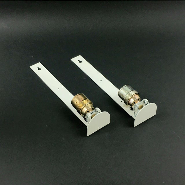 Large Mid-Century Modern Opaline Glass Wall Lamps by Wilhelm Wagenfeld for Peill & Putzler, Germany, 1950s, Set of 2 For Sale - Image 11 of 12