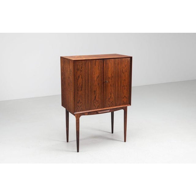 Bar Cabinet in Rosewood by Illum Wikkelso for C. F. Christensen, Denmark, 1960 For Sale - Image 4 of 18