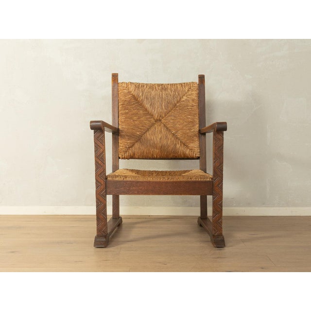 Brutalist armchair fine craftsmanshiphigh-quality materials Made in France Seat Height: 34.0 cm Width: 65 cm Height: 90 cm...