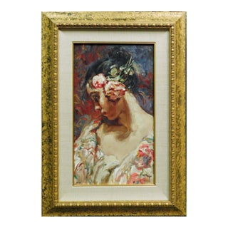 Royo "Adolescencia" Hand Signed Serigraph on Panel #35/95 Framed For Sale