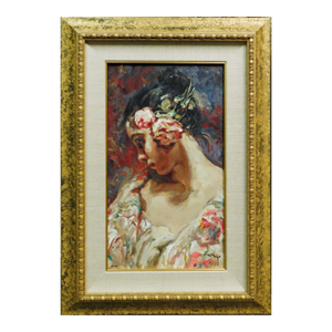 Royo "Adolescencia" Hand Signed Serigraph on Panel #35/95 Framed