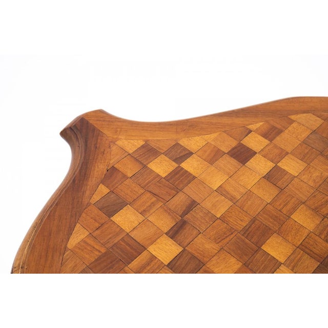 Wood Small Antique French Side Table, 1890 For Sale - Image 7 of 11
