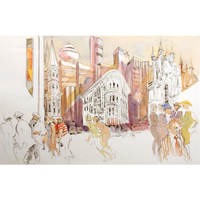 William Papas "Ralph McGill Blvd, Atlanta" Signed Numbered Hand Colored Etching For Sale In Denver - Image 6 of 6