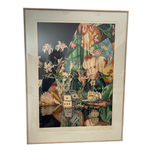 1980s P.S.Gordon Signed Print, Framed
