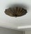 Handmade Brass Flush Mount Ceiling Light | Sculptural Flower Petal Light Fixture For Sale - Image 11 of 13
