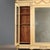 Neoclassical Style Wardrobe in Lacquered Cherry and Walnut For Sale - Image 4 of 13