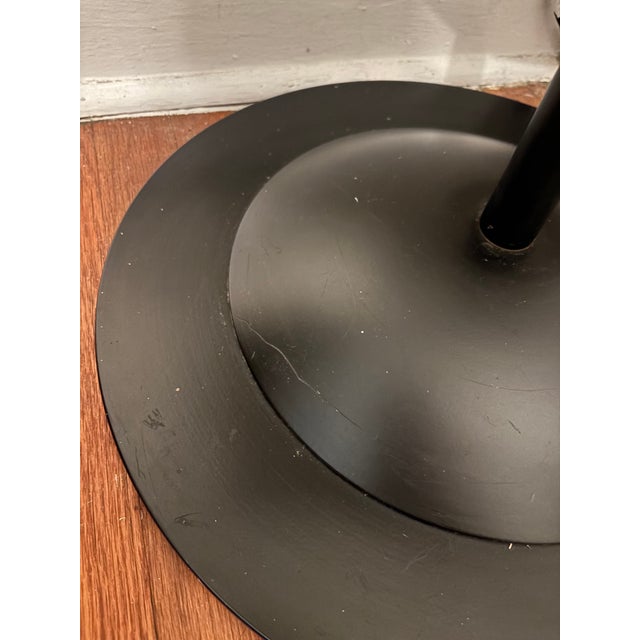 Late 20th Century Sculptural Modernist Wood & Metal Pedestal Floor Mirror – 70” For Sale - Image 5 of 5