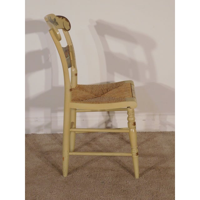 1990s L. Hitchcock Christmas 1991 "Twilight Skate" Chair #119/#2000 Signed Jc Flaherty For Sale - Image 5 of 12