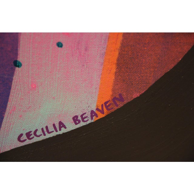 2010s "Turtle's Landscape 1" Large Abstract Contemporary Biomorphic Landscape Painting 2018 For Sale - Image 5 of 8