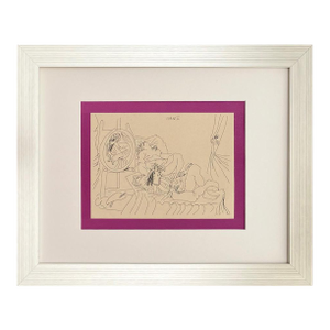 Picasso Erotic Gravure the Voyeur 2-29/8/68 Framed