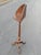 Mid-Century Modern Vintage Solid Mohagonay Pedestal Corner Stand For Sale - Image 3 of 6