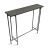 Modern console table with beautiful bluestone top on black and steel hammered iron base. Smaller size makes this great for...