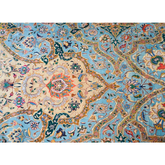 Vintage Persian Tabriz Rug For Sale - Image 9 of 12
