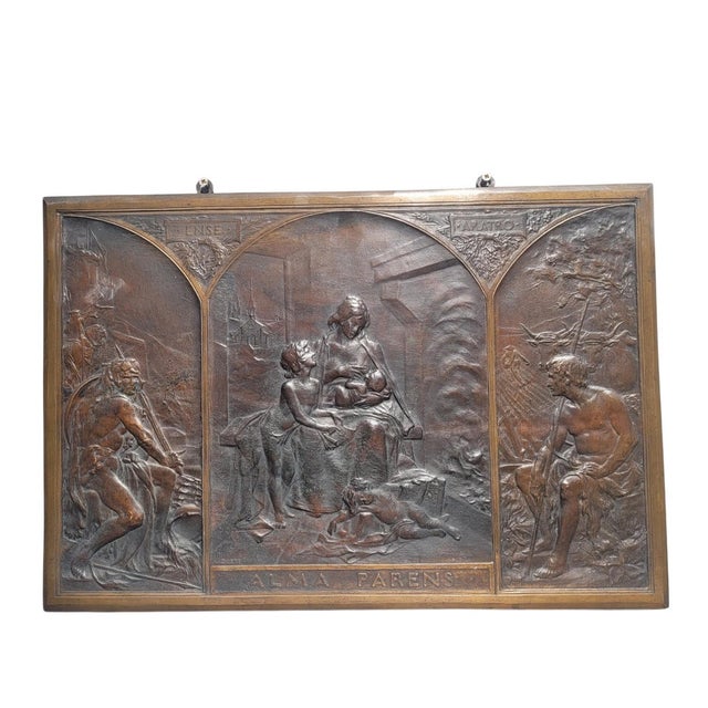 Large Early 20th Century Bronze Allegory in Relief from Georges Dupré For Sale - Image 18 of 18