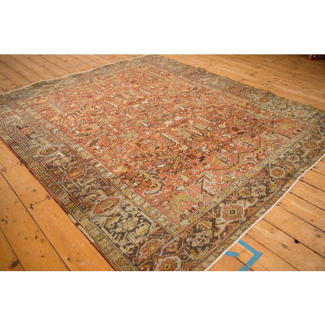Vintage Distressed Mehrivan Square Carpet - 7' x 7'10" For Sale - Image 9 of 11
