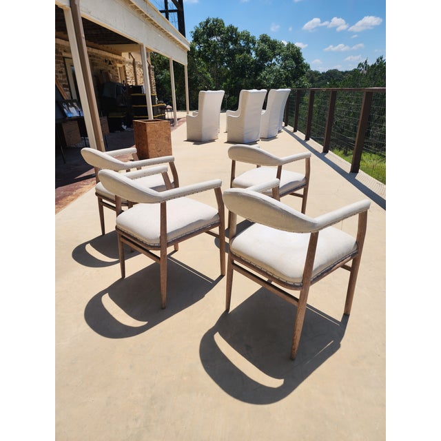 Set of Four Burnett Armchairs For Sale - Image 10 of 13