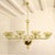 1980s Large Olive Green Murano Glass Chandelier For Sale - Image 4 of 11