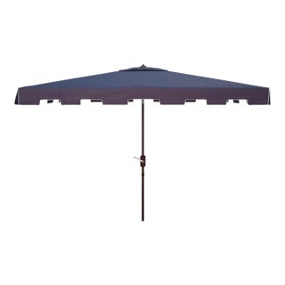 Zimmerman 6.5x10 Rectangle Umbrella - Navy/White For Sale