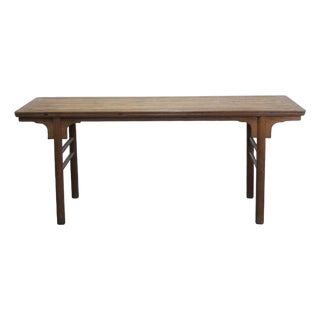 Antique Ming-Style Solid Wood Console Table For Sale