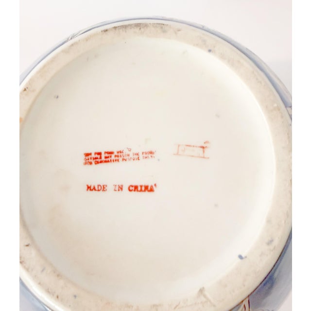 Vintage Macau Chinoiserie Pink Lotus Botanical Ginger Jar For Sale - Image 9 of 9