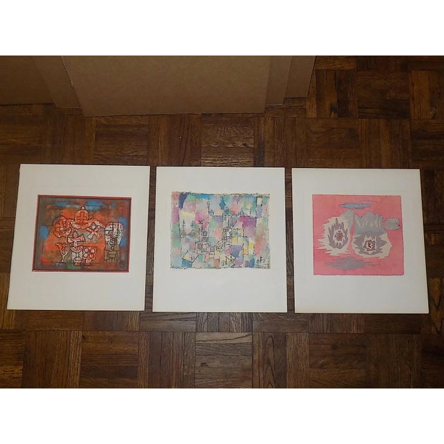 Vintage Mid 20th Century Abstract Lithograph - Paul Klee - Set of 3 For Sale In Cincinnati - Image 6 of 6
