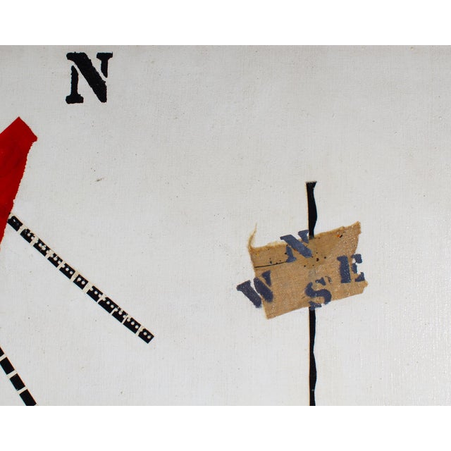 Contemporary Abstract Mixed Media Collage and Painting by E. Collier For Sale - Image 3 of 9