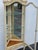 French Tall Painted Corner Vitrine Display Curio Cabinet Cupboard 6676 For Sale - Image 11 of 18