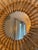 Mid-Century Modern Vintage Rattan Sunburst Wall Mirror – 60 Cm – Mid-Century Bohemian Style For Sale - Image 3 of 7