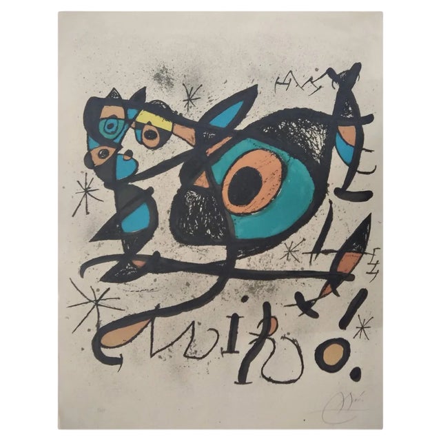 Joan Miro, Untitled, 1972, Lithograph For Sale