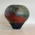 Mid 20th Century Mid-Century Hand Thrown Raku Pottery Vase in Bulbous Form in Shades of Turquoise and Rust For Sale - Image 5 of 9